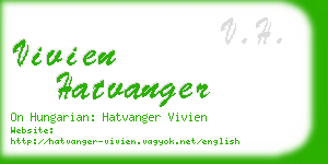 vivien hatvanger business card